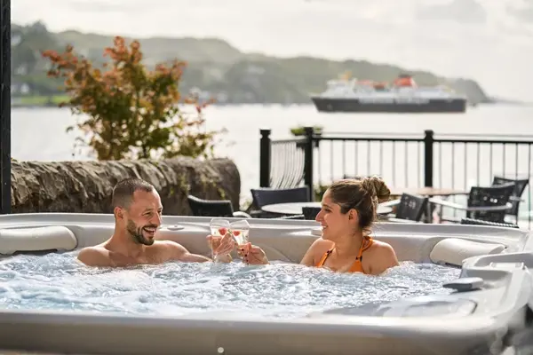 Crerar Group | Oban Bay Hotel Thermal Experience Hot Tub With Champagne